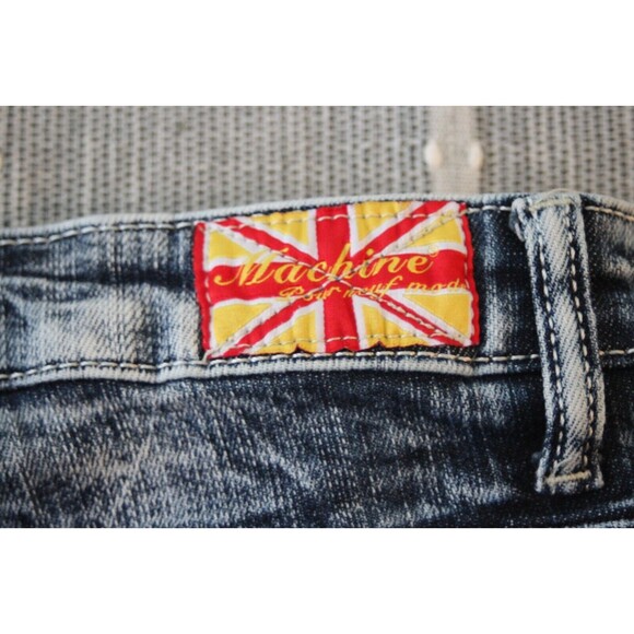 Machine Pour Neuf Mode Distressed Blue Jean Shorts Womens Size 28 - Picture 3 of 5